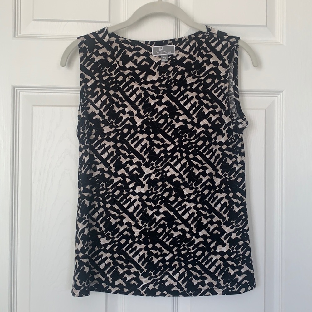 JM collection petite sleeveless blouse